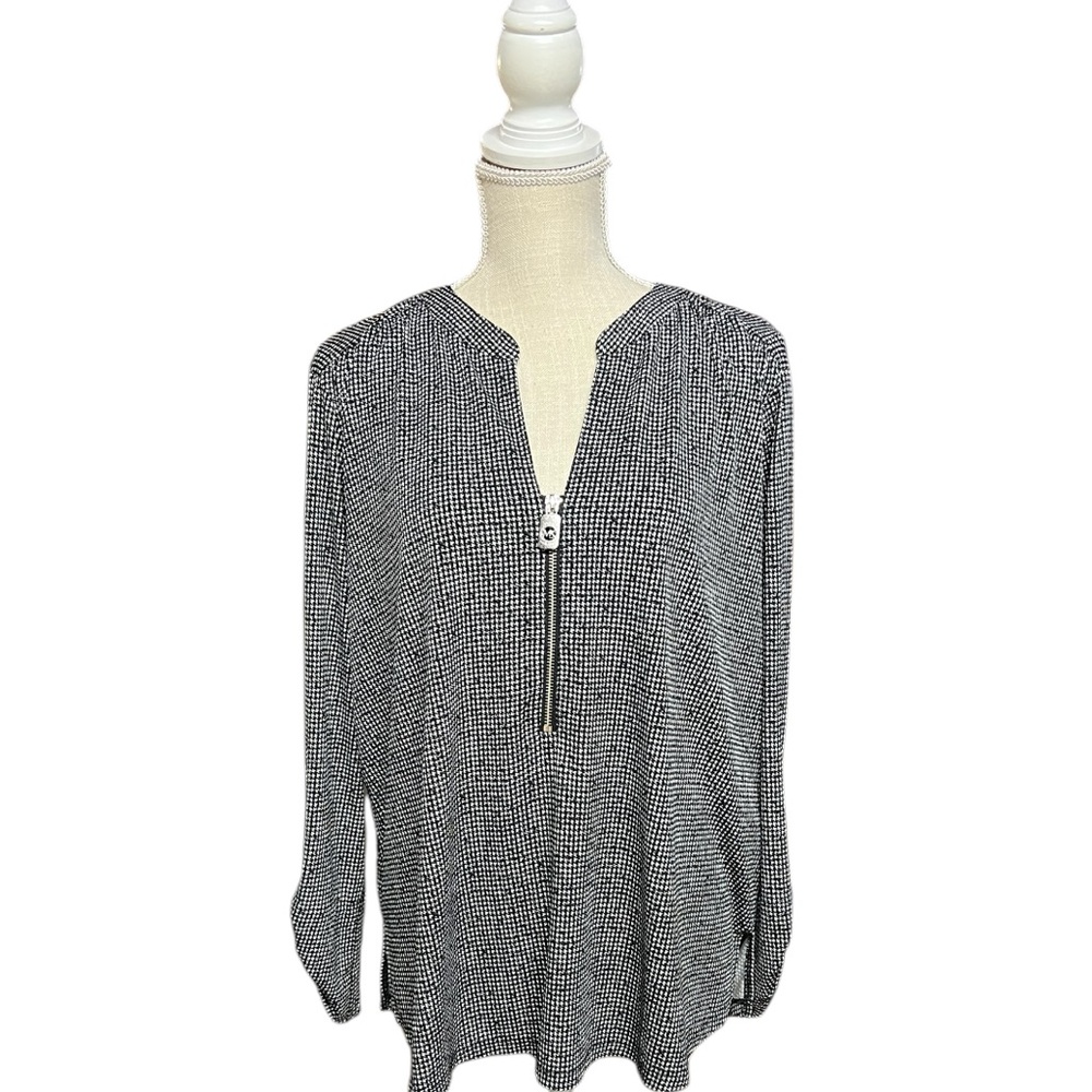 Michael Kors Black and‎ White Women's Top